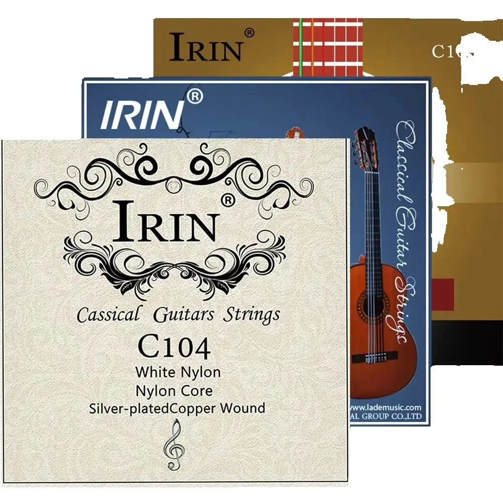 Irin 6 pçs cordas de guitarra clássica cordas de fibra de náilon para guitarra instrumentos musicais clássicos peças & acessórios de guitarra