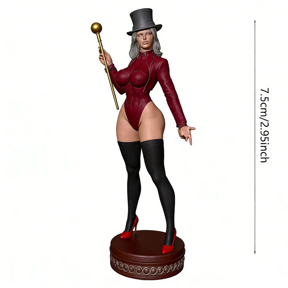 Figura decorativa en resina 1:24 Sexy Magician - kit pintable para gato