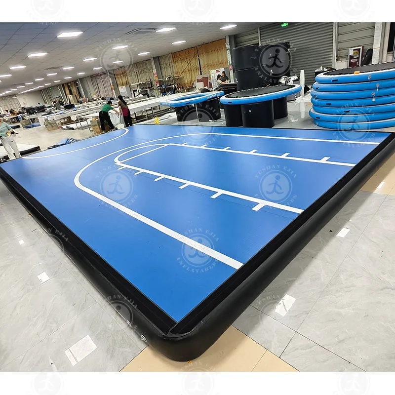 Quadra de basquete de piso de tamanho grande quadra de ar inflável da trilha de ar do Gymanstic