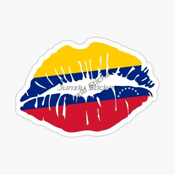 الإبداعية البندقية الشفاه خريطة العلم سيارة ملصق جودة مقاوم للماء الفينيل ذاتية اللصق اكسسوارات السيارات ديكور الشارات #6