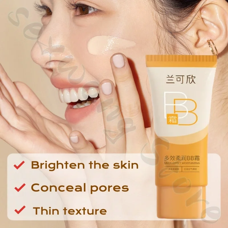 Brightening concealer BB cream, invisible pores, even skin tone, improving dull skin, long-lasting non-stuck powder 50g