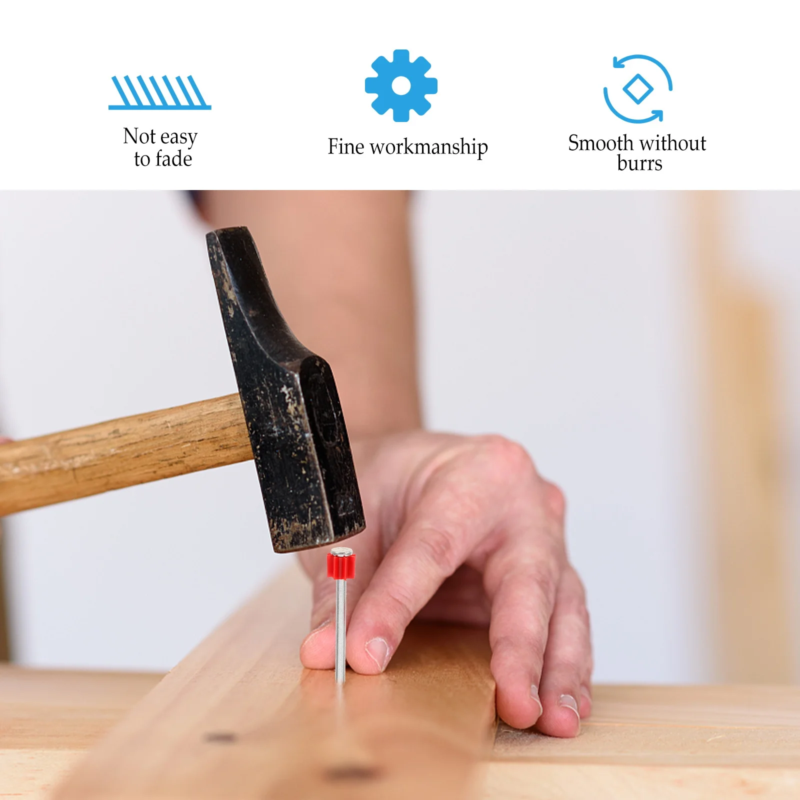 

100Pcs Steel Concrete Nails Point Tip Cement Wall Nails for Fixing Advertising Boards Picture Hanging Hardened Fasteners