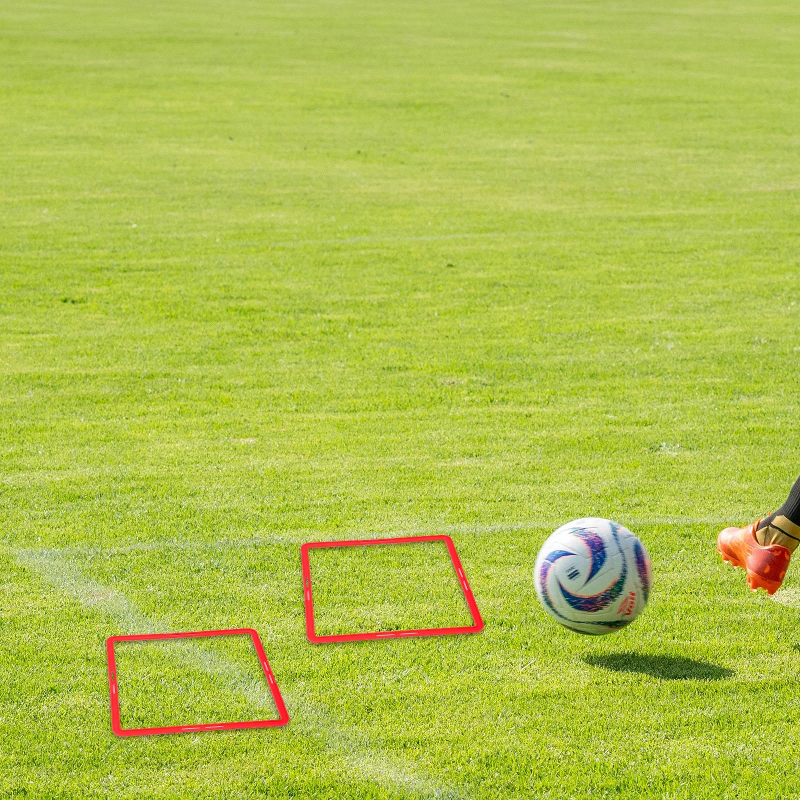 

6pcs Football Training Rings Multi-Function Agility Circles For Speed Flexibility Drills Soccer Basketball Tennis Sports