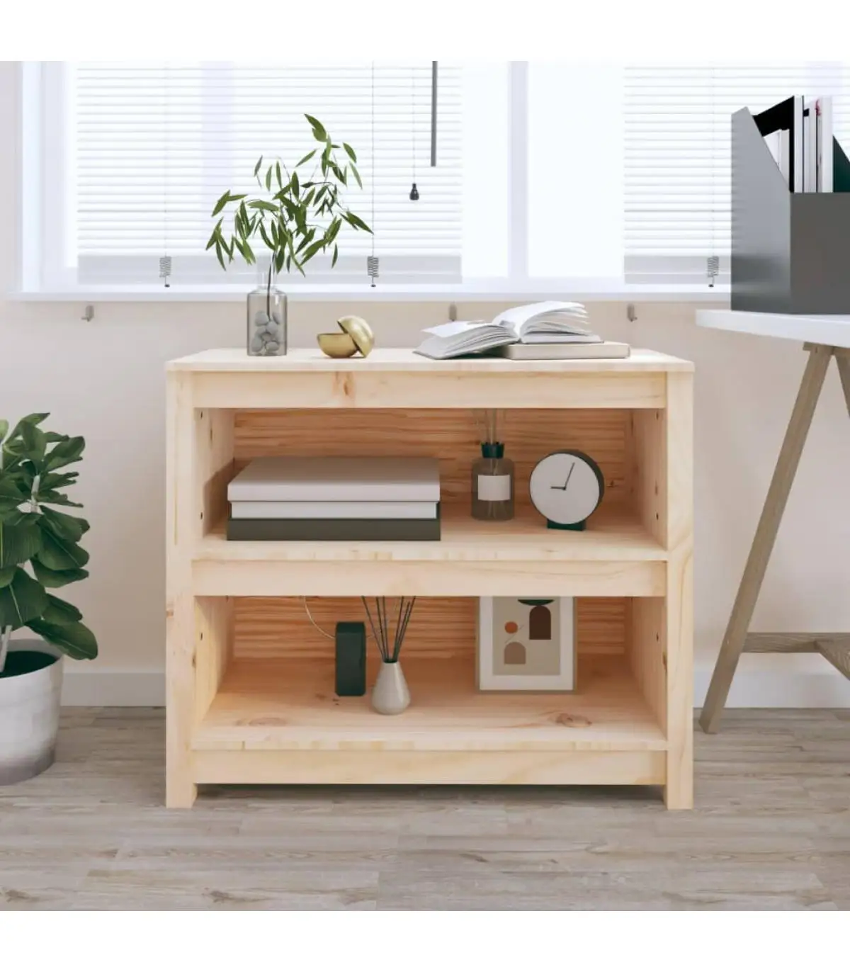 Solid pine wood bookcases and shelving shelves 80x35x68 cm