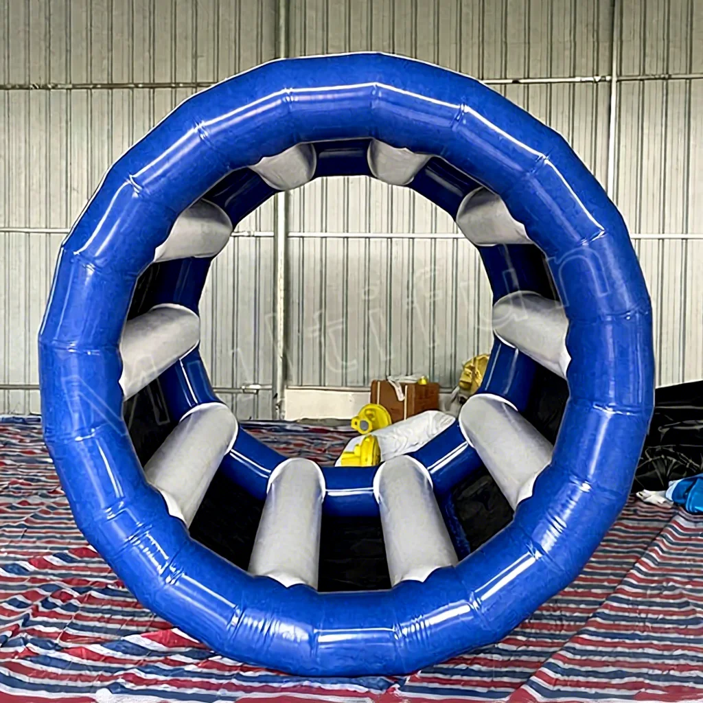 Eco-Friendly PVC Material Inflatable Walking Roller Ball Wheel Water Game for Kids 100-500kg Capacity Water Parks CE Certified