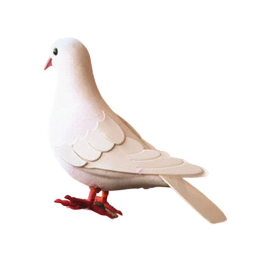 1PC Lifelike Simulation Foam Pigeon Model For Home & Garden Decor 13 Cm Artificial Birds Simulation Grey Pigeon Photography Prop