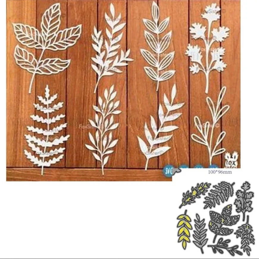 

Leaf Metal Cutting Dies Mold Scrapbooking Paper Cards Craft Knife Mould Blade Punch Template Embossing Stencils 1PCS