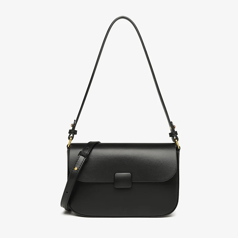 

Luxury Handbags Female Crossbody Bags Tofu Small Square Shoulder Bag Women Bags New Fashion 2025 Genuine Cowhide Leather Satchel