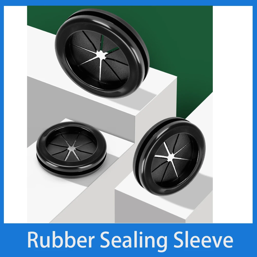 5-40Pcs Cable Gasket Rubber Sealing Sleeve Protection Wire And Cable Tool Dustproof Hole Plug Cover Rubber Gasket Hole 16-90mm