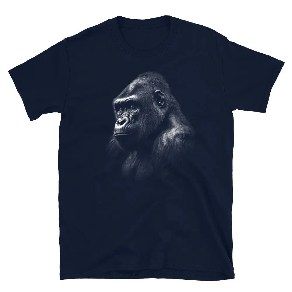 Gorilla Silverback T-shirt Silver Back Jungle King Design Unisex Tshirt