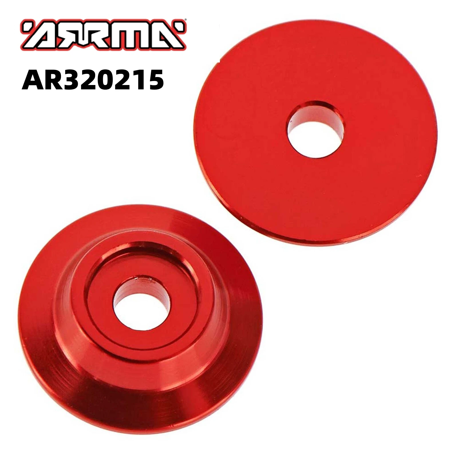 Original ARRMA AR320215 WING BUTTON, ALUMINUM RED (2) For ARRMA KRATON NOTORIOUS OUTCAST TALION TLR TUNED TYPHON