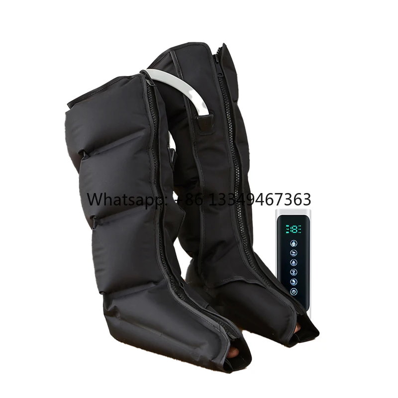 Athlete 4 Chambers Air Compression Leg Massager Circulation Relaxation Boots for Sport Recovery Foot Leg Massager