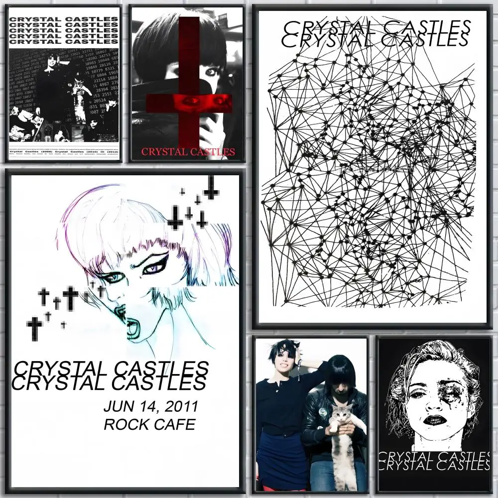 

Music Band Crystal C-Castles Poster Trendy And Easy-to-Apply Wall Art Stickers For Home Decor And Dorm Room Walls