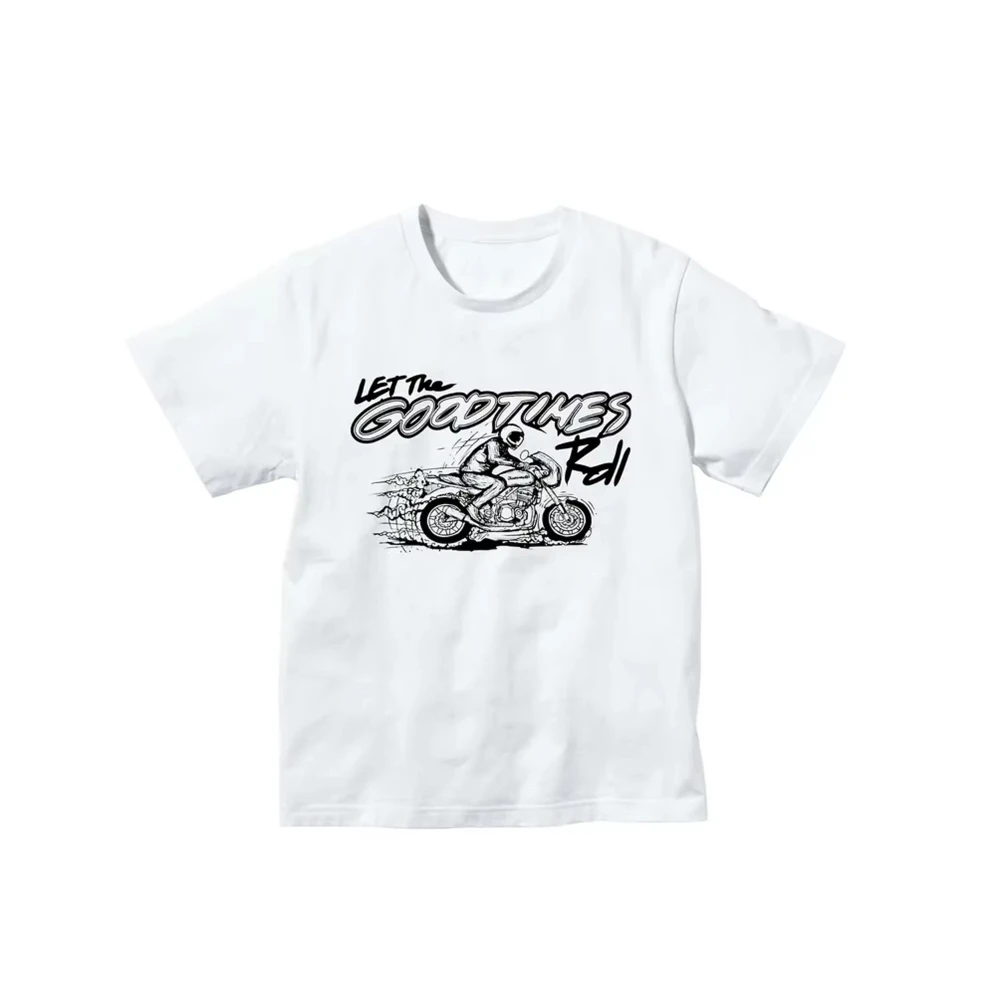 

Футболки Kawasaki Make The Good Times Roll In Retro Style Outdoor Equipe Unisex Summer Rider Мотоциклетная футболка Cool Gift 2025