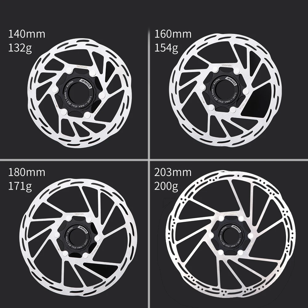 IIIPRO Centerlock Rotor MTB Road Bike Heat Dissipation Cooling Disk Center lock 140/160/180/ 203mm Disc Brake Rotor Center Lock