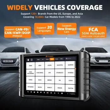 Verze 2025 Foxwell NT1009 OBD2 skener Profesionální kódování ECU Aktivní test OBD diagnostické nástroje WIFI Bezplatná aktualizace 8 nejlepší prodej Skener VCO 960 Diesel Precor - №1