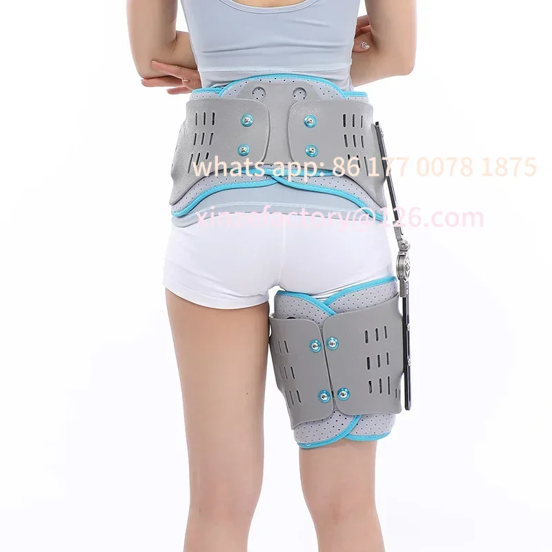 Customizable Hip Fixation Brace Support Adjustable Brace for Hip Fracture After Femoral Hipbone Dislocation Nerve Pain Relief
