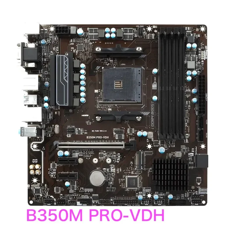 Suitable For MSI B350M PRO-VDH Motherboard 64GB AM4 DDR4 Micro ATX Mainboard 100% Tested OK Fully Work