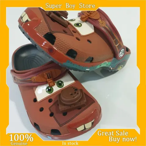 New Style Mcqueens Pixar Mater Cartoon Waterproof Child Slippers Hole Sandals Outdoor Sand Sandals Casual Breathable Eva Gift