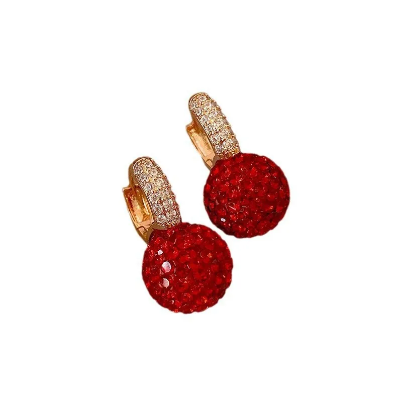 Einzigartig gestaltete, mit Strass besetzte Kugelohrringe für Damen, modische, funkelnde Ohraccessoires, Schmuck, Geschenke für Mädchen, Party, Freizeitkleidung – Detail 10