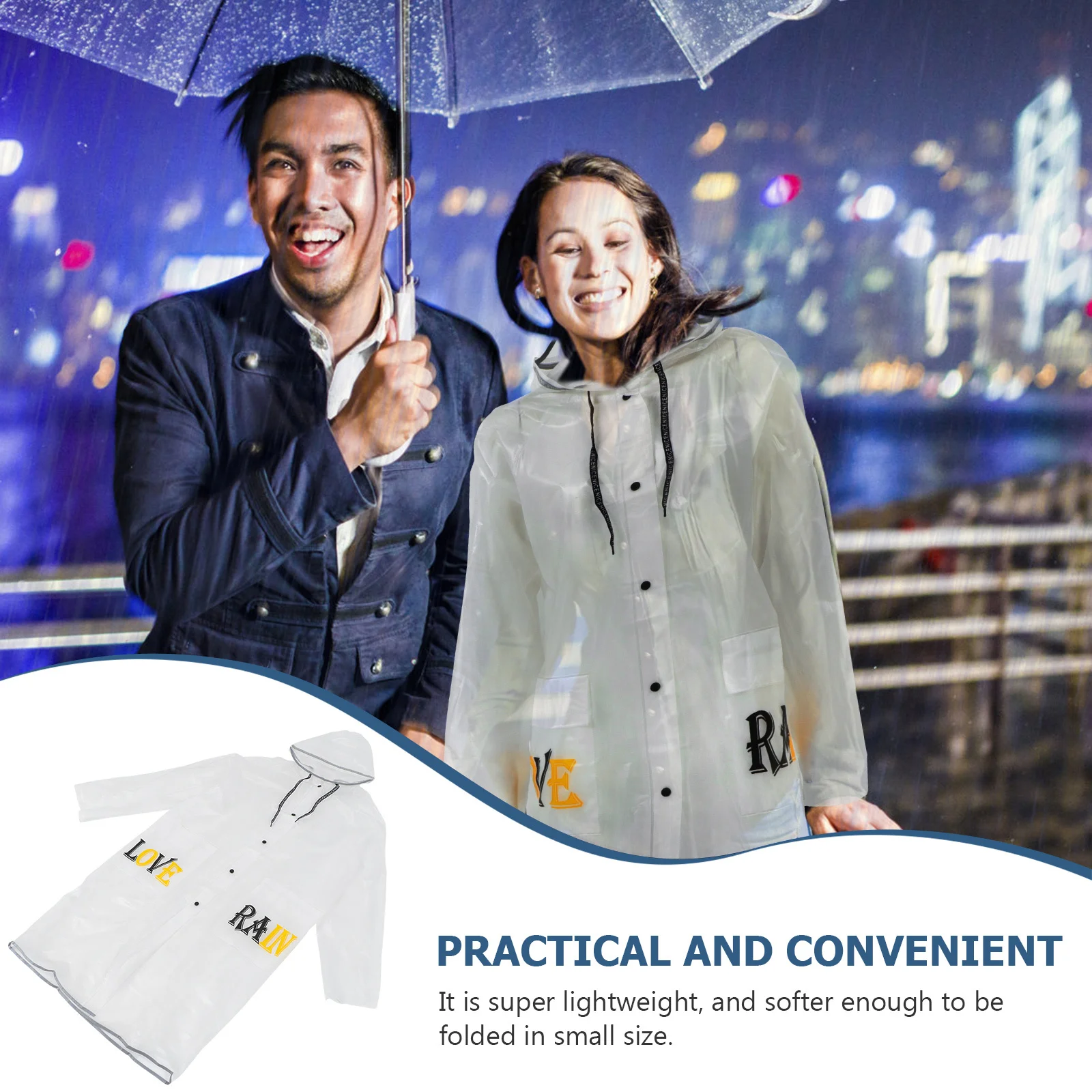 

Long Raincoat Travel Outdoor Women Jackets for Gear Raincoats Thickened Gears Disposable and