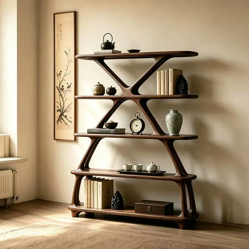 LMM Bogu frame, Song's aesthetic designer solid wood shelf furniture
