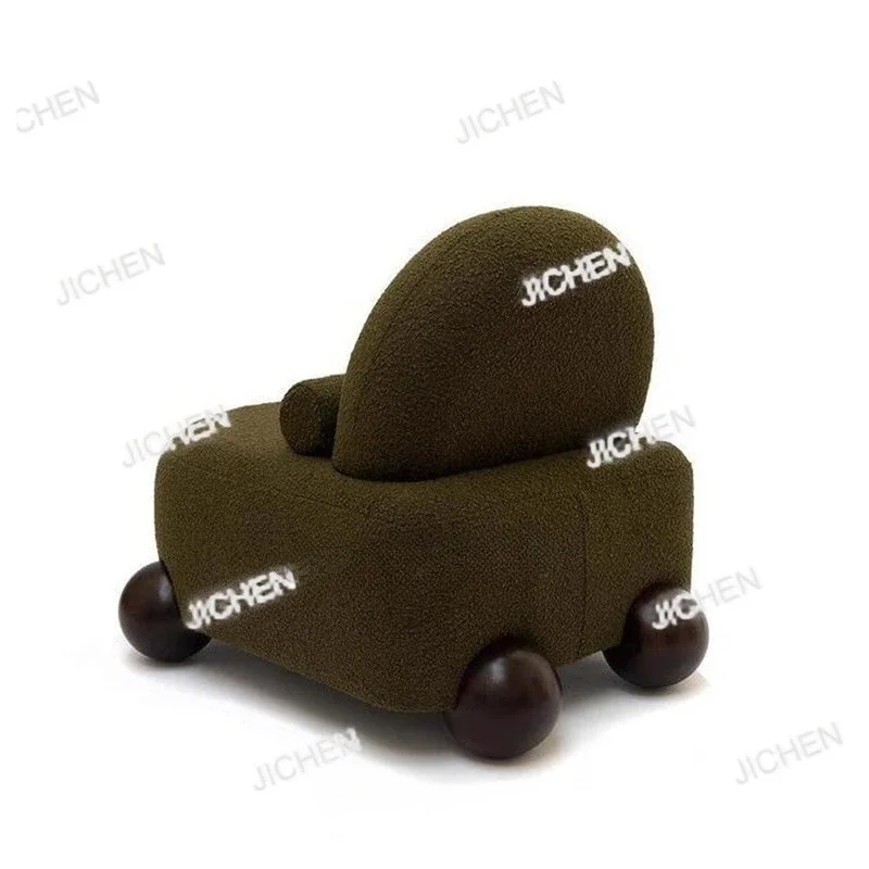 

Neu versandte Artikel retro solid wood armchair sofa fabric living room multi-person leisure chair furniture gho