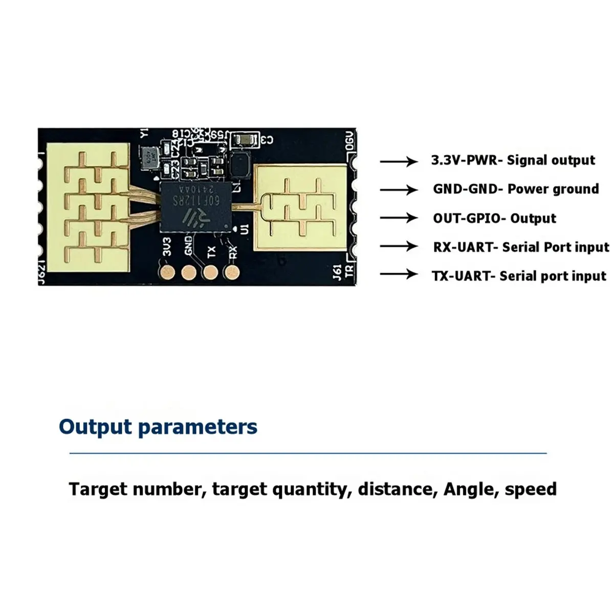 update. BSD Blind Spot Assist Radar Module 60G Distance & Speed Measurement Anti-Collision Monitoring Sensor
