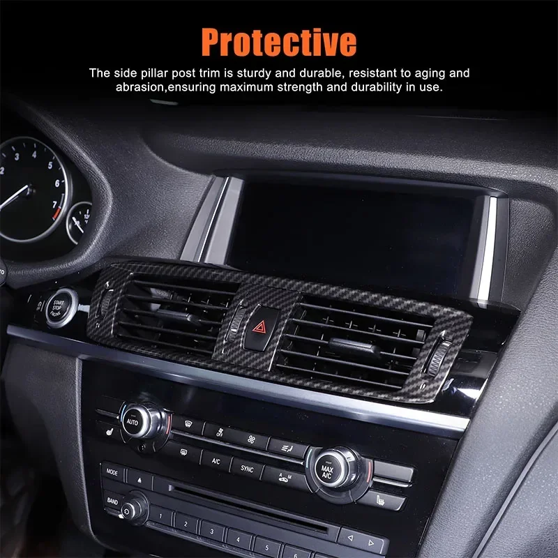 For BMW X3 F25 2011-2017 ABS Carbon Fiber Car Air Conditioning Vent Frame Cover Trim Sticker Car Accessories - Image 4