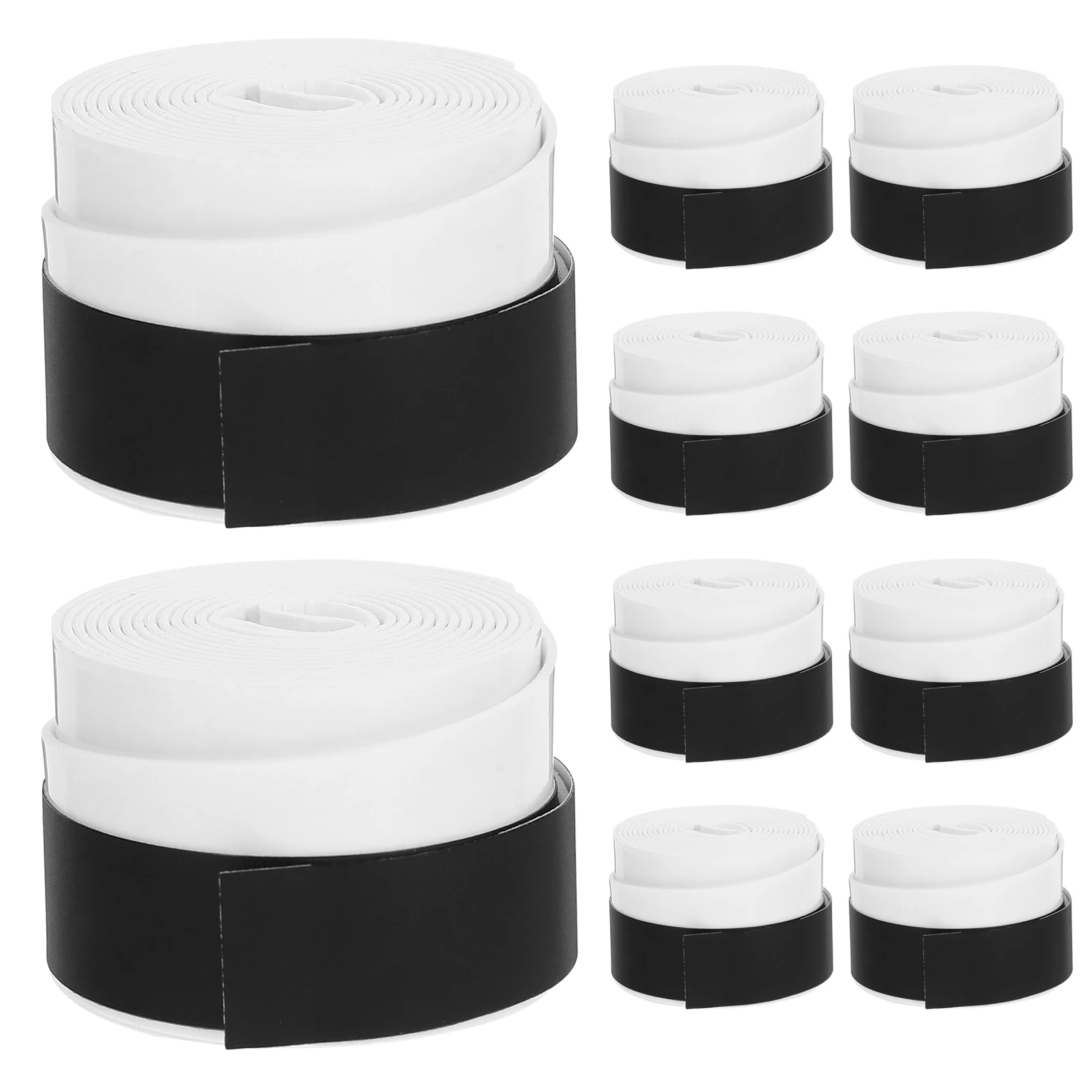 10 قطعة Overgrip الأبيض ماصة لمضرب كرة الريشة التنس Pu لينة الرطوبة فتل مكافحة زلة قبضة عرق الفرقة مناسبة الاسكواش #5
