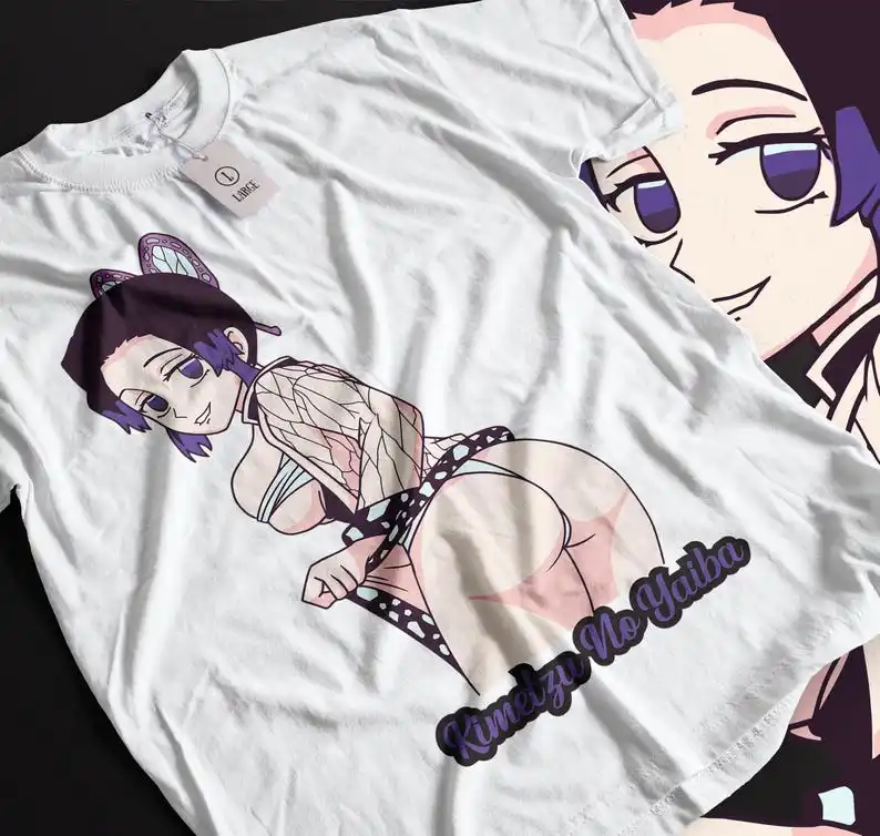 Shinobu Kocho T-Shirt Demon Slayer Kimetsu No Yaiba Design Anime Tee