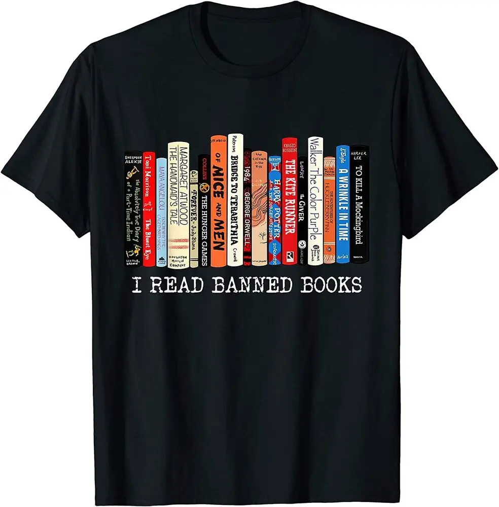 NEW I Read Banned Books Librarian Freadom Reader Nerd T-Shirt   Unisex T-shirts for Men Women Summer