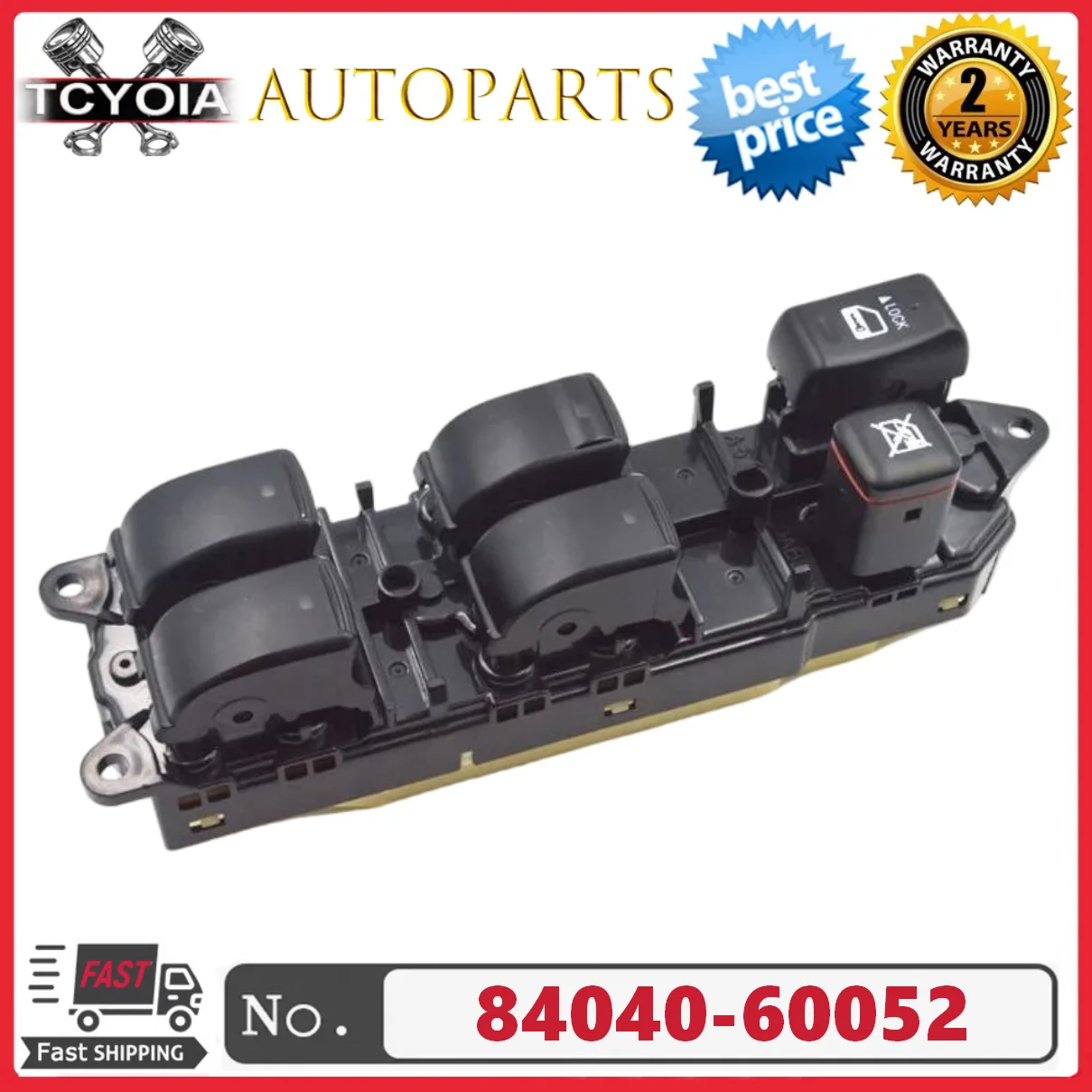 

Wholesale High Quality Brand New Power Window Control Switch 84040-60052 for Lexus 03-09 GX470 Rx330 TOYOTA LAND CRUISER 02-10