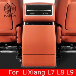 For Leading Ideal LiXiang L9 L8 L7 2022 2023 2024 Rear Refrigerator Panel Anti Kick Pad Leather Protection Accessories