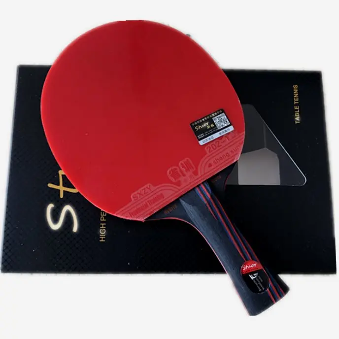 raquette-de-pong-de-niveau-competitif-professionnel-rouge-et-noire-base-en-carbone-rouge-et-bleu-adhesif-professionnel-pour-pong