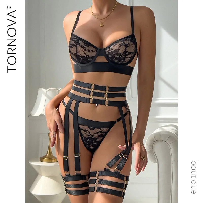 

Порнова, кружевное прозрачное сексуальное нижнее белье, трусики с подвязками, лоскутный комплект с открытой спиной, однотонное интересное нижнее белье