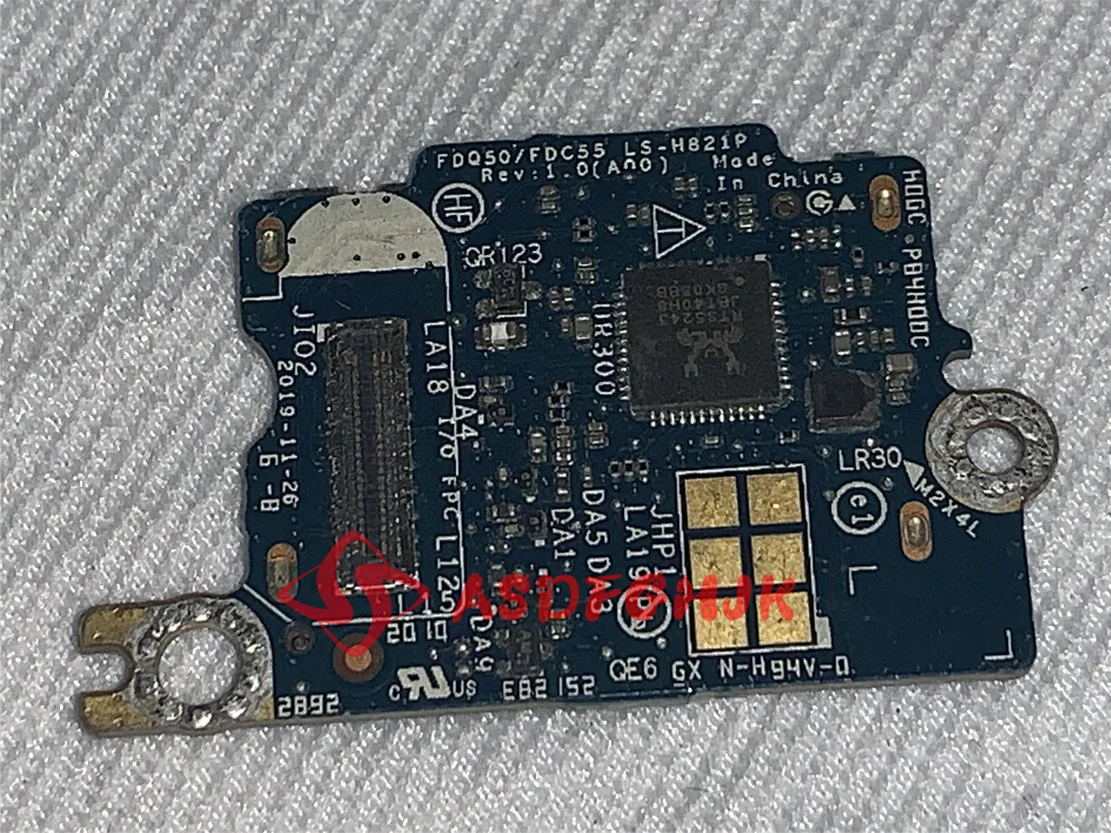 Original FOR Dell XPS 15 (9500) SD Card Reader IO Circuit Board Daughter Board  0H2HGT CN-0H2HGT H2HGT  Tested Fast Shipping