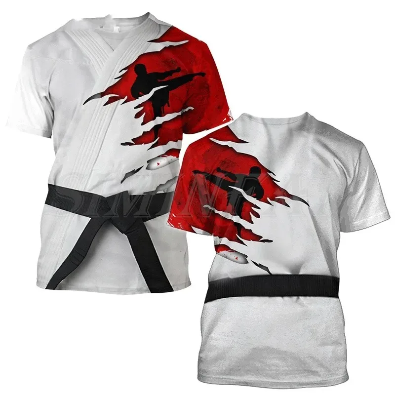 Japanese Karate Whole Series New Arrival Summer Men And Kid T-shirt Men Short Sleeve Crewneck Tops Fashion Streetwear