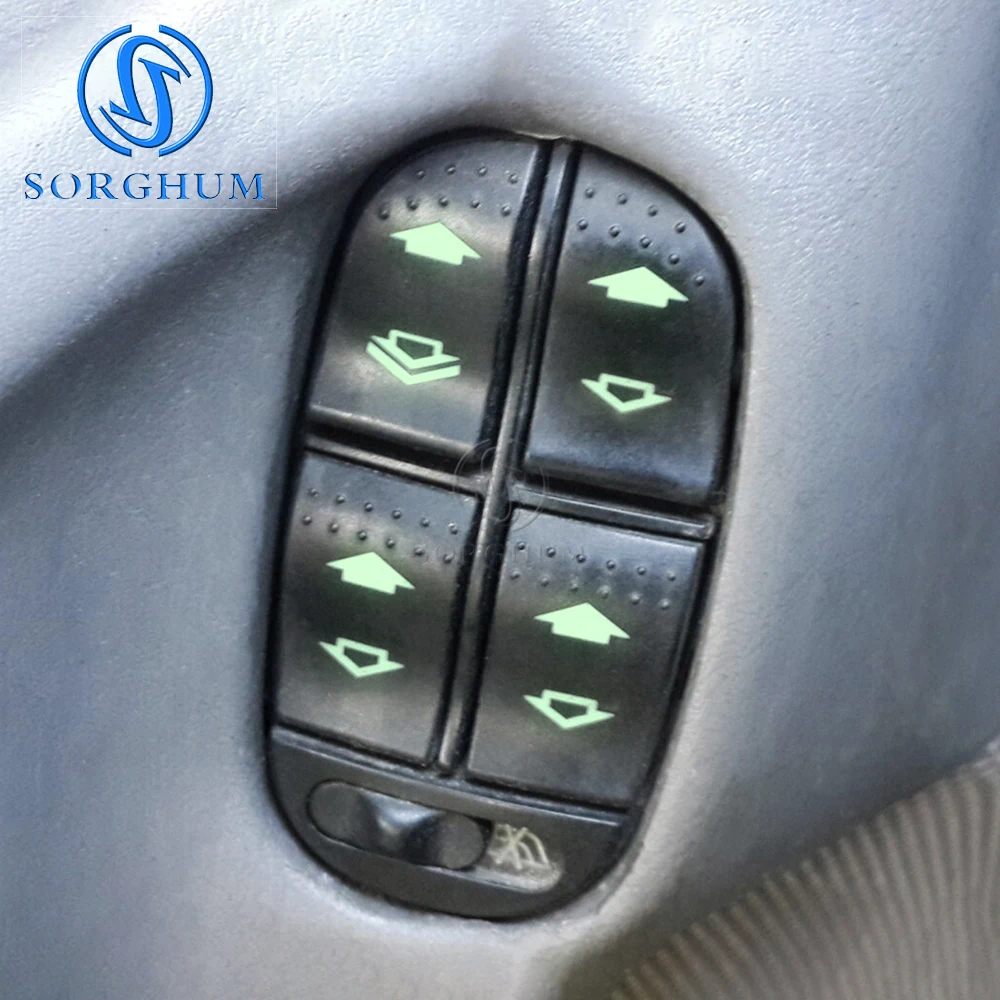 SORGHUM 7S4Z-14529-A New Electric Power Main Window Switch Button For Ford Focus 2000-2007 7S4T-14A132-AA 901-330 YS4Z-14529-BA