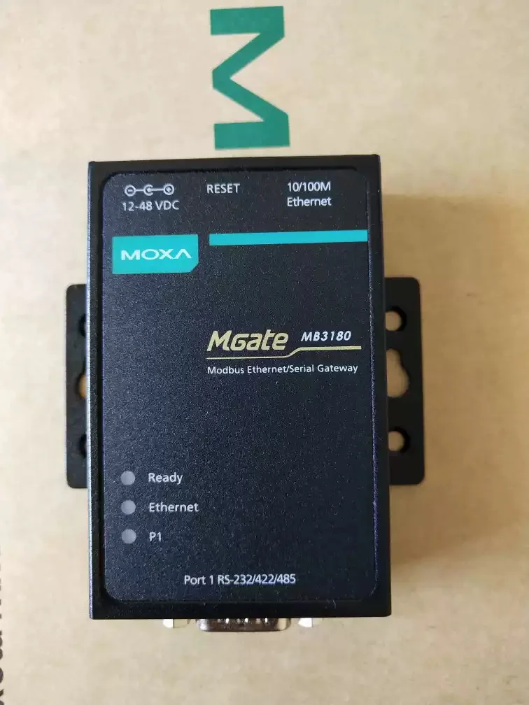 Moxa MGate MB3180 1 Port RS-232/422/485 Modbus TCP to Serial Gateway