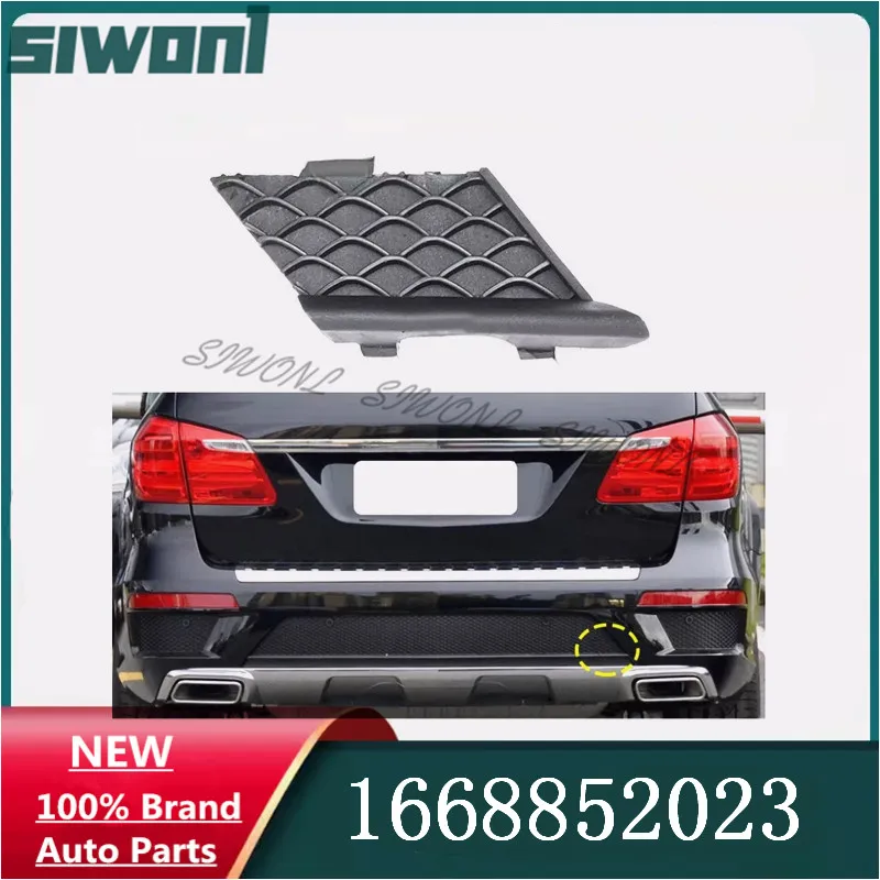 

1668852023 For 12-15 Mercedes GL X166 AMG Rear Tow Cover GL350 GL400 GL450 GL500 GL63 CAP A1668852023
