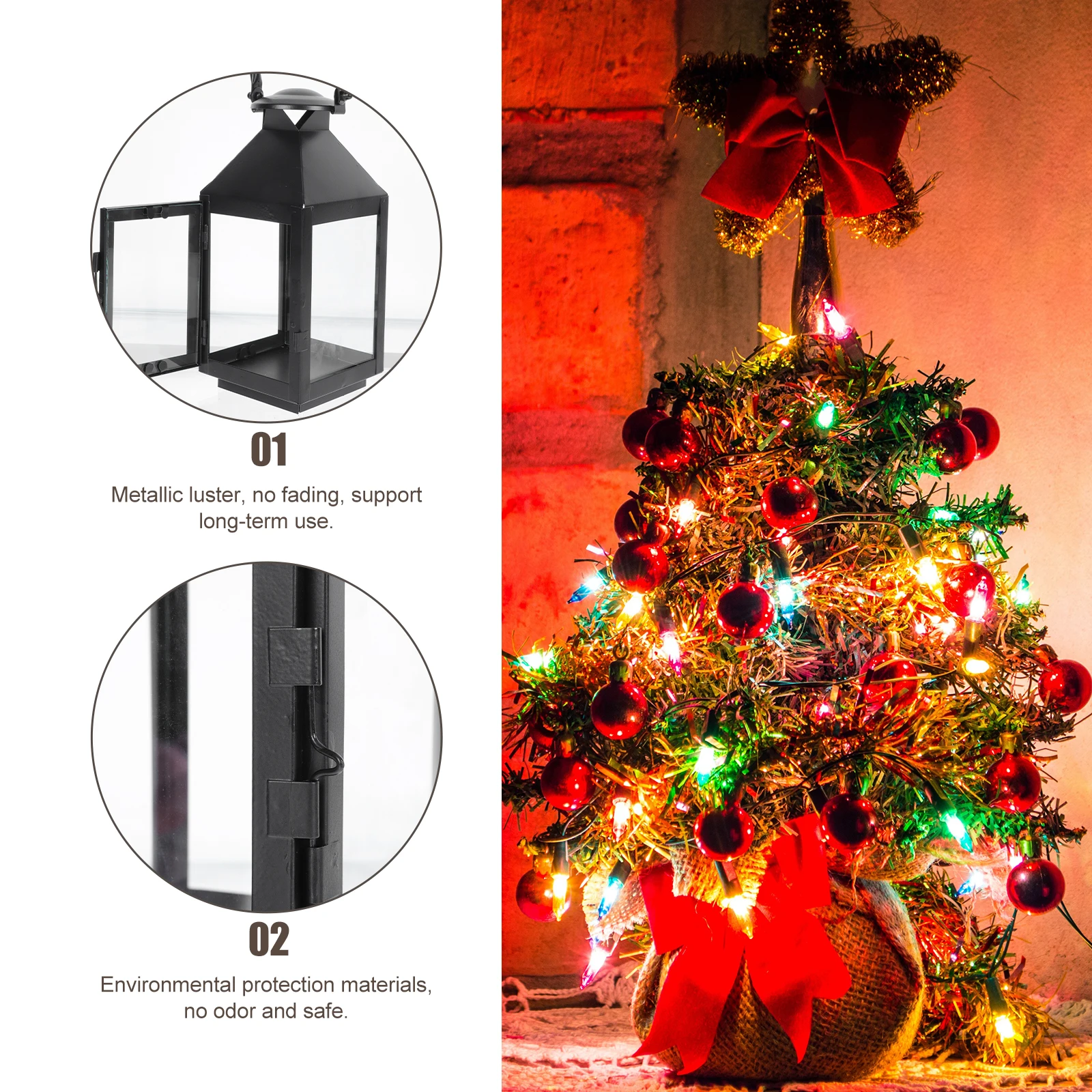 

C leholder Vintage Tealight Metal Craft Xmas Decor Wind Lantern St Christmas Gift nament Elegant C
