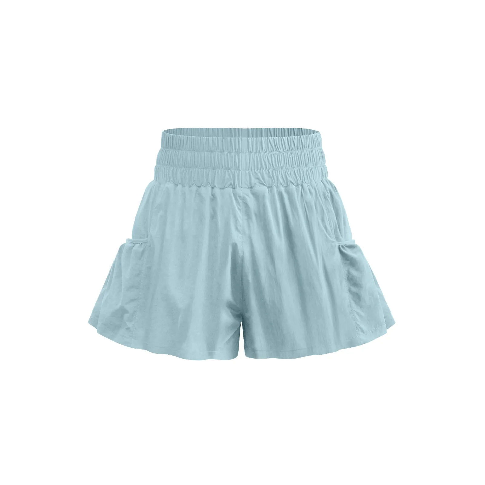 Pantalones cortos de Yoga de cintura alta para mujer, Shorts deportivos con diseño de falda, con volantes, para correr, entrenamiento, gimnasio, secado rápido, novedad de verano 2024