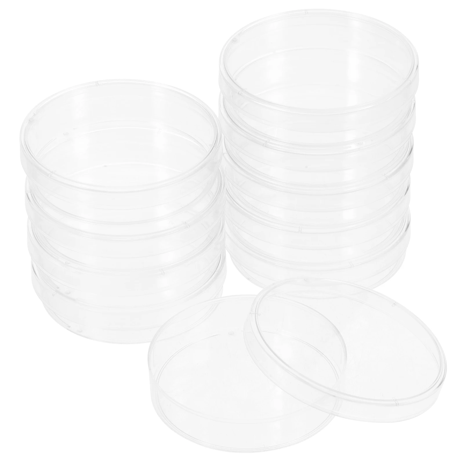

6cm Petri Dish Culture Holder Round Science Plates with Lid Cell Clear Tray Nutrient Agar Laboratory