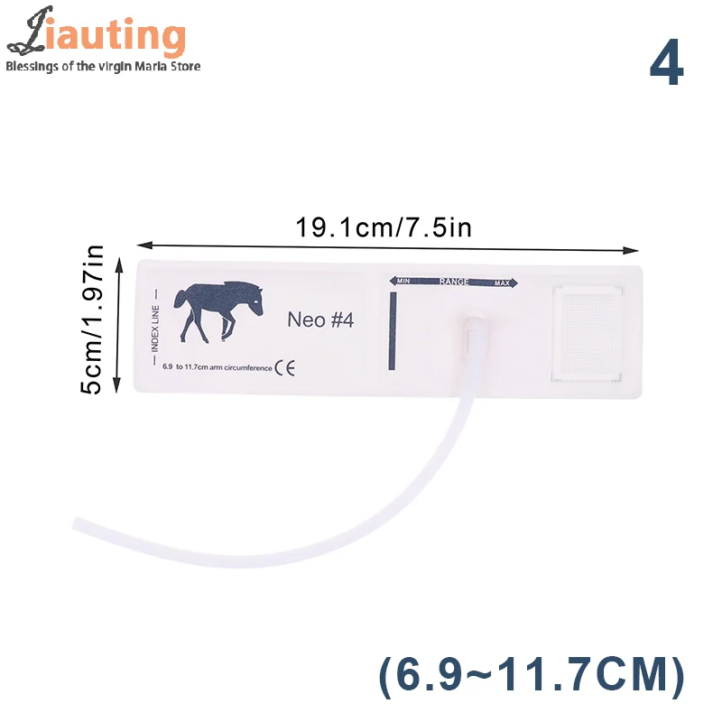

5 Size Of Veterinary Blood Pressur Cuff Multisize Upper Arm Disposable Non-woven Animal NIBP Cuff Pet Blood Pressure Single Hose