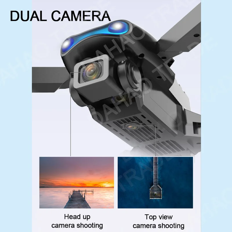 طائرة بدون طيار E99 Pro HD احترافية 4k بدون طيار كاميرا مزدوجة WIFI fpv طائرة كوادكوبت تجنب العوائق التصوير الجوي بدون طيار