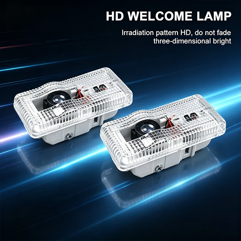 2PCS Car Door LED Welcome Light Auto Laser Projector Lamp Decor for Citroen C3 1 C4 C5 2CV VTS Picasso Cross Cactus RD3 C4L DS3