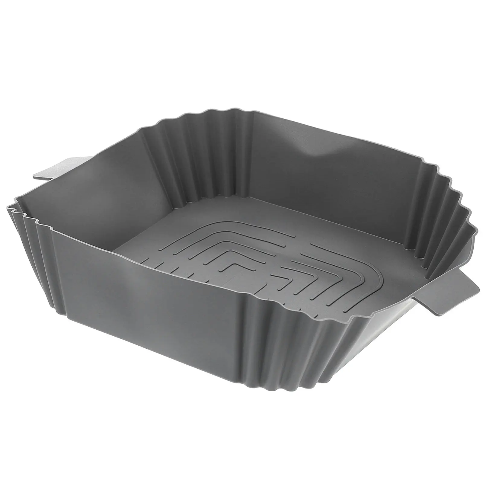 Revestimiento de silicona de alta calidad para freidora de aire, reutilizable, lavable, antiadherente, tapete para hornear para cuenco de freidora de aire, olla, dim sum, dumplings y cocción al vapor