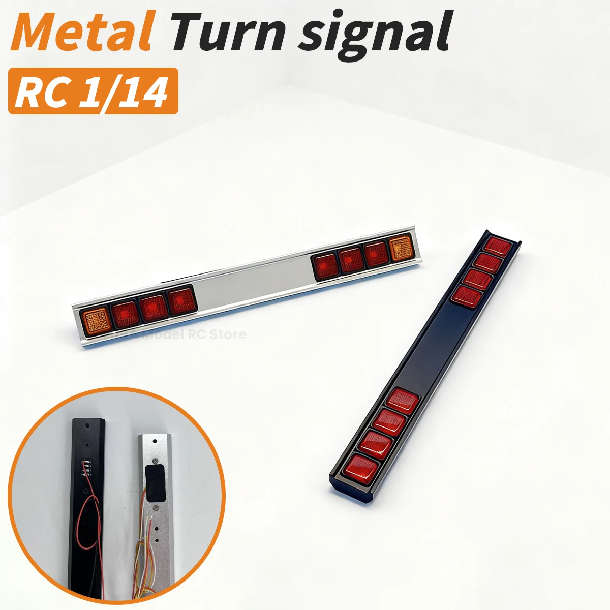 

1/14 Cab Rear Roof Lamp Brake Light Rear Turn Light Signal For Tamiya RC Truck Tractor Scania 770S R620 R470 Car Parts Toy Model