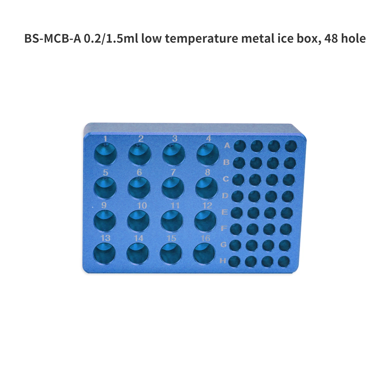 Biosharp Low Temperature Metal Ice Box Laboratory PCR Centrifuge Tube Rack Pre-cooled Metal Plate 0.2/1.5ml/15ml/50ml